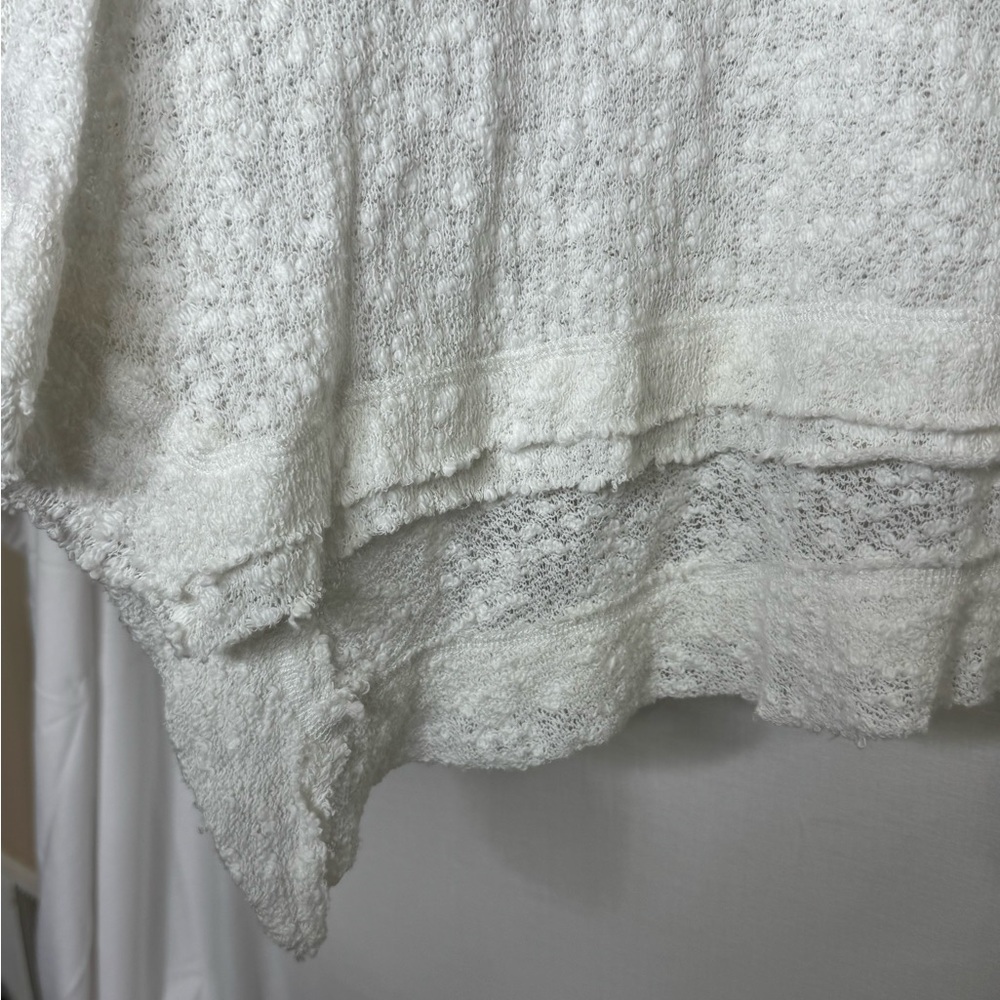 We The Free Womens Island Girl Sweater White‎ L Oversized Boho Festival Beachy - Picture 5 of 16